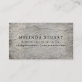 Moderner Minimalistischer hölzerner Brett FAHRER Visitenkarte (Rückseite)