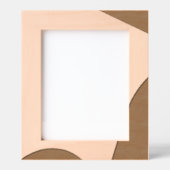 Moderner Minimalistischer Holzlaser mit Schatten Geätzte Rahmen (Vorderseite)