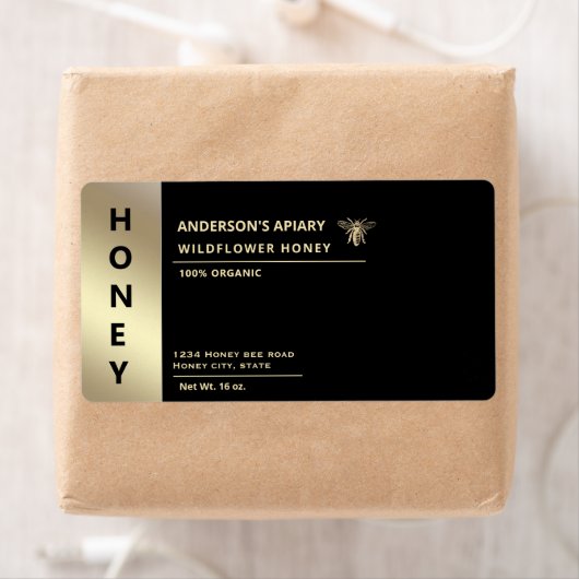 Moderner, minimalistischer Honigbienenhonig (Insitu)