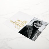 Moderner Minimalistischer horizontaler Abschluss m Folieneinladung (Gedreht)