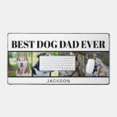 Moderner Minimalistischer Hunde Vater Vier FotoCol Schreibtischunterlage (Tastatur & Maus)