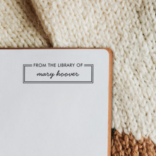 Moderner Minimalistischer Individuelle Name aus de Gummistempel