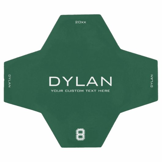 Moderner Minimalistischer Individuelle Name Jersey Fußball (Flach)