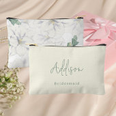 Moderner Minimalistischer Individuelle Name Script Zubehörtasche