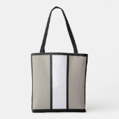 Moderner Minimalistischer Individuelle Name Tan St Tasche (Rückseite)