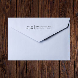 Moderner Minimalistischer Individuelle Name und Rü Gummistempel