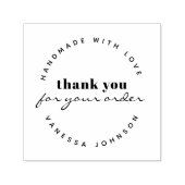 Moderner Minimalistischer Individuelle Name Vielen Permastempel (Design)