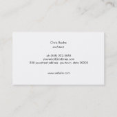 Moderner Minimalistischer Innenarchitekt Coppe Bla Visitenkarte (Rückseite)