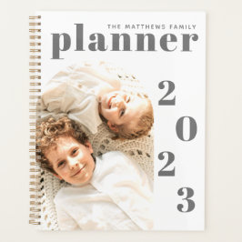 Moderner Minimalistischer Kalender für Fotos mit b Planer