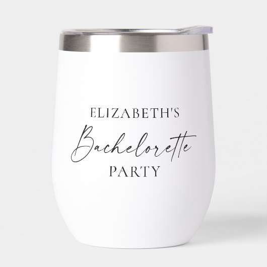 Moderner Minimalistischer Kalligraphie-Junggeselin (Links)