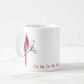 Moderner Minimalistischer Kardinal Kaffeetasse (Vorderseite Links)