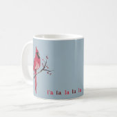 Moderner Minimalistischer Kardinal Kaffeetasse (Vorderseite Links)