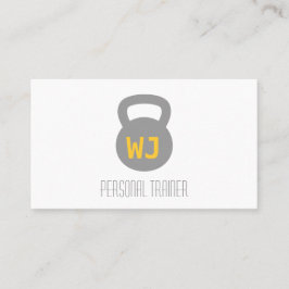 Moderner Minimalistischer Kettlebell persönlicher Visitenkarte