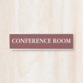 Moderner minimalistischer Konferenzraum Türschild (Vorderseite )