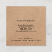 Moderner Minimalistischer Kraft-Black Coupon (Rückseite)