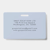 Moderner Minimalistischer Kundenservice für Mitarb Ausweis (Rückseite)