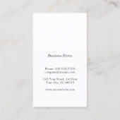 Moderner Minimalistischer Kupferstreifen-Berater Visitenkarte (Rückseite)