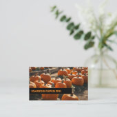 Moderner, minimalistischer Kürbisfarm beruflich Visitenkarte (Stehend Vorderseite)