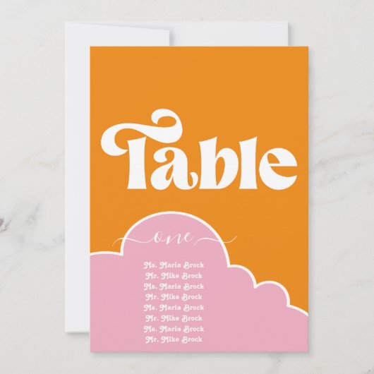 Moderner Minimalistischer, lebhafter Orange- und R Einladung (Vorderseite)