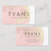 Moderner Minimalistischer leuchtend rosa Östhetike Terminkarte (Vorne/Hinten)