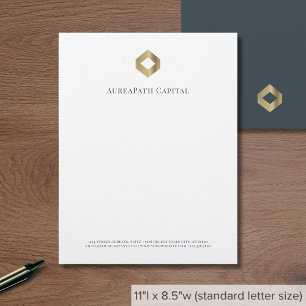 Moderner Minimalistischer Luxus Briefbogen