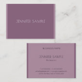Moderner Minimalistischer Luxus Elegantes Template Visitenkarte (Vorne/Hinten)