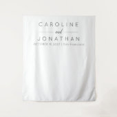 Moderner Minimalistischer, maßgeschneiderter Hochz Wandteppich (Vorderseite)