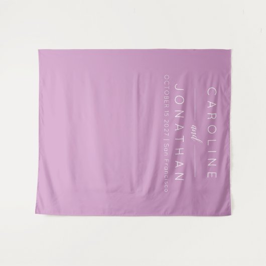 Moderner Minimalistischer, maßgeschneiderter Hochz Wandteppich (Vorderseite (Horizontal))