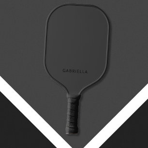 Moderner Minimalistischer Matte Personalisierter N Pickleball Schläger