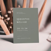 Moderner minimalistischer Mix und elegante Hochzei Save The Date