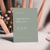 Moderner minimalistischer Mix und elegante Hochzei Save The Date