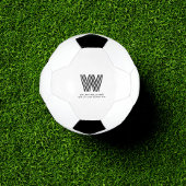 Moderner Minimalistischer Monogram-Fußballball Fußball
