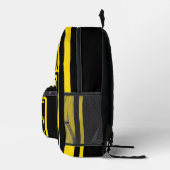 Moderner Minimalistischer Monogramm-Anfangsname Bedruckter Rucksack (Rechts)
