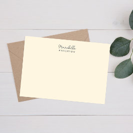 Moderner, Minimalistischer Monogramm-Name Briefpapier