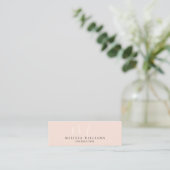 Moderner Minimalistischer Monogramm-Pastell Mini Visitenkarte (Stehend Vorderseite)