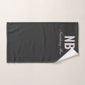 Moderner Minimalistischer Nagelsalon in Custom Bla Handtuch (Handtuch)