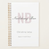 Moderner Minimalistischer Nagelstudio Personaleins Planer (Vorderseite)