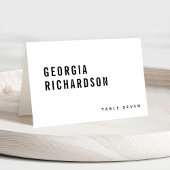 Moderner Minimalistischer Name des Monogram-Gast Tischnummer