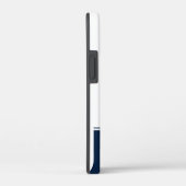 Moderner Minimalistischer Name iPhone Case | Navy  (Rückseite / Rechts)