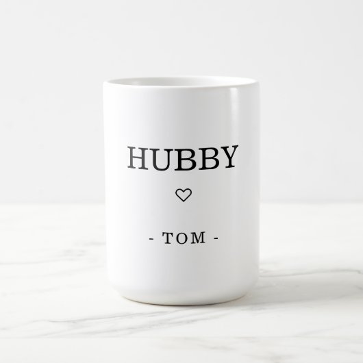 Moderner Minimalistischer Name Kaffeetasse (Mittel)