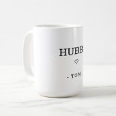 Moderner Minimalistischer Name Kaffeetasse (Vorderseite Links)