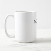Moderner Minimalistischer Name Kaffeetasse (Links)