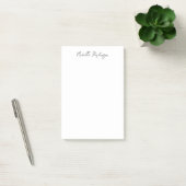 Moderner Minimalistischer Name Personalisiert Kall Post-it Klebezettel (Büro)