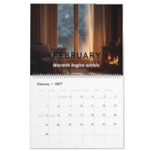 Moderner minimalistischer Natur-Kalender 2026 Kalender (Feb 2027)