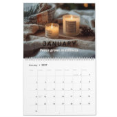 Moderner minimalistischer Natur-Kalender 2026 Kalender (Jan 2027)