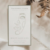 Moderner Minimalistischer Olivensalon & Wellness-C Visitenkarte