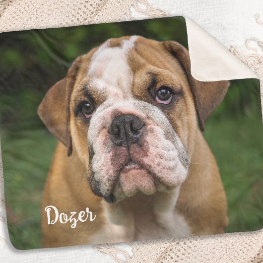 Moderner Minimalistischer Personalisierter Foto Hu Sherpadecke