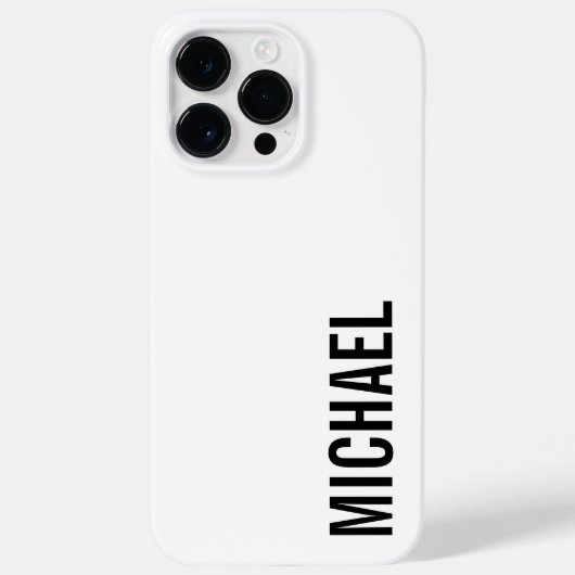 Moderner Minimalistischer Personalisierter Name Case-Mate iPhone Hülle (Rückseite)