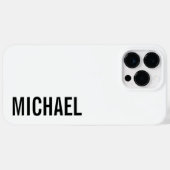 Moderner Minimalistischer Personalisierter Name Case-Mate iPhone Hülle (Rückseite (Horizontal))