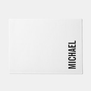 Moderner Minimalistischer Personalisierter Name Fußmatte